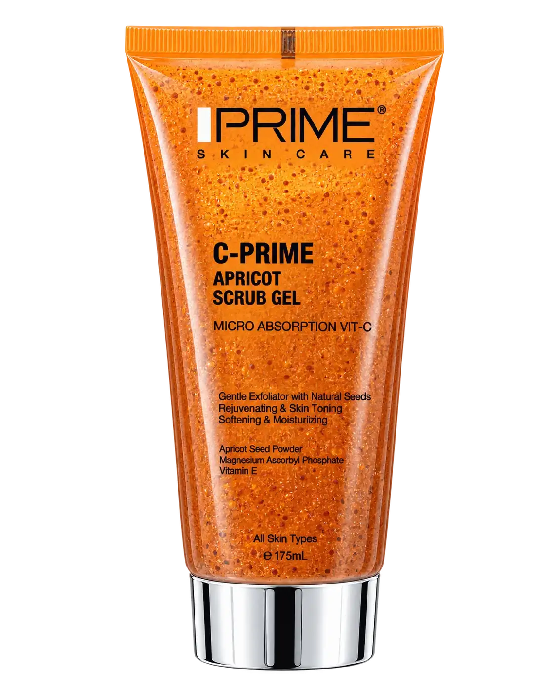 اسکراب ژلی زردآلو و ویتامین C پرایم مدل C-Prime حجم 175 میلی‌لیتر